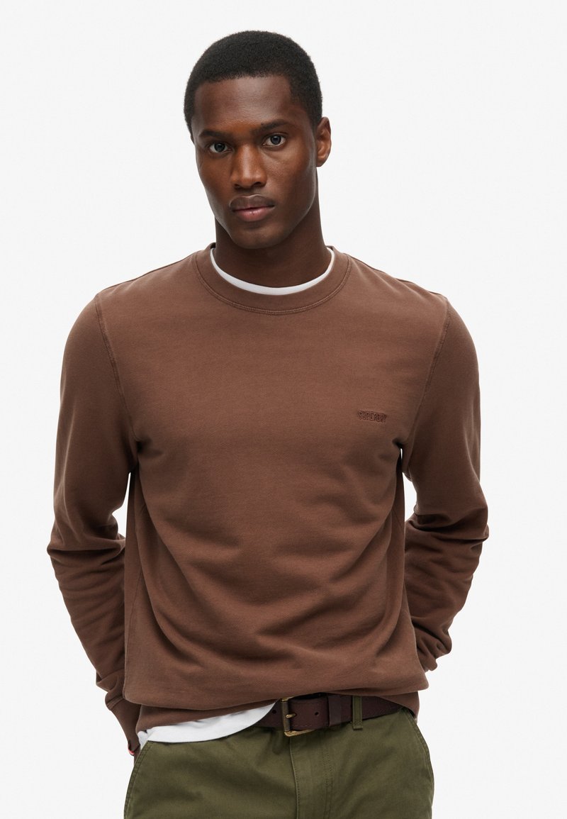Superdry & Co CLASSIC ESSENTIAL - Sudadera - rain drum brown