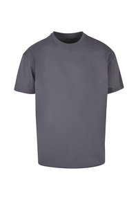 Grå bomulds T-shirt med rund hals og korte ærmer. Glat tekstur, klassisk pasform og ingen synlige logoer eller mønstre.