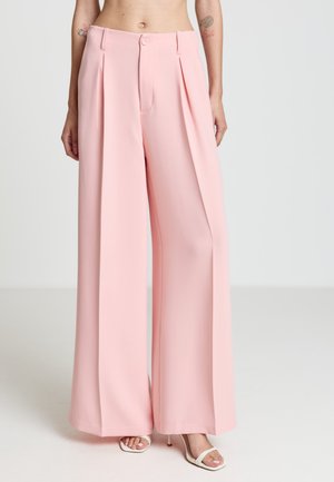 LUNGO TINTA UNITA - Pantalon classique - rosa chiaro