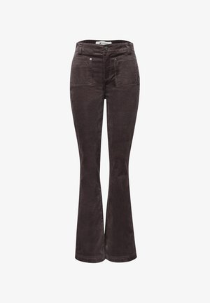 Street One, HIGH WAIST BOOTCUT HOSE IM SLIM FIT - Pantalon classique - brown