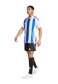 adidas Performance FUSSBALL - TEAM STRIPED - Sport T-shirt - weissblau