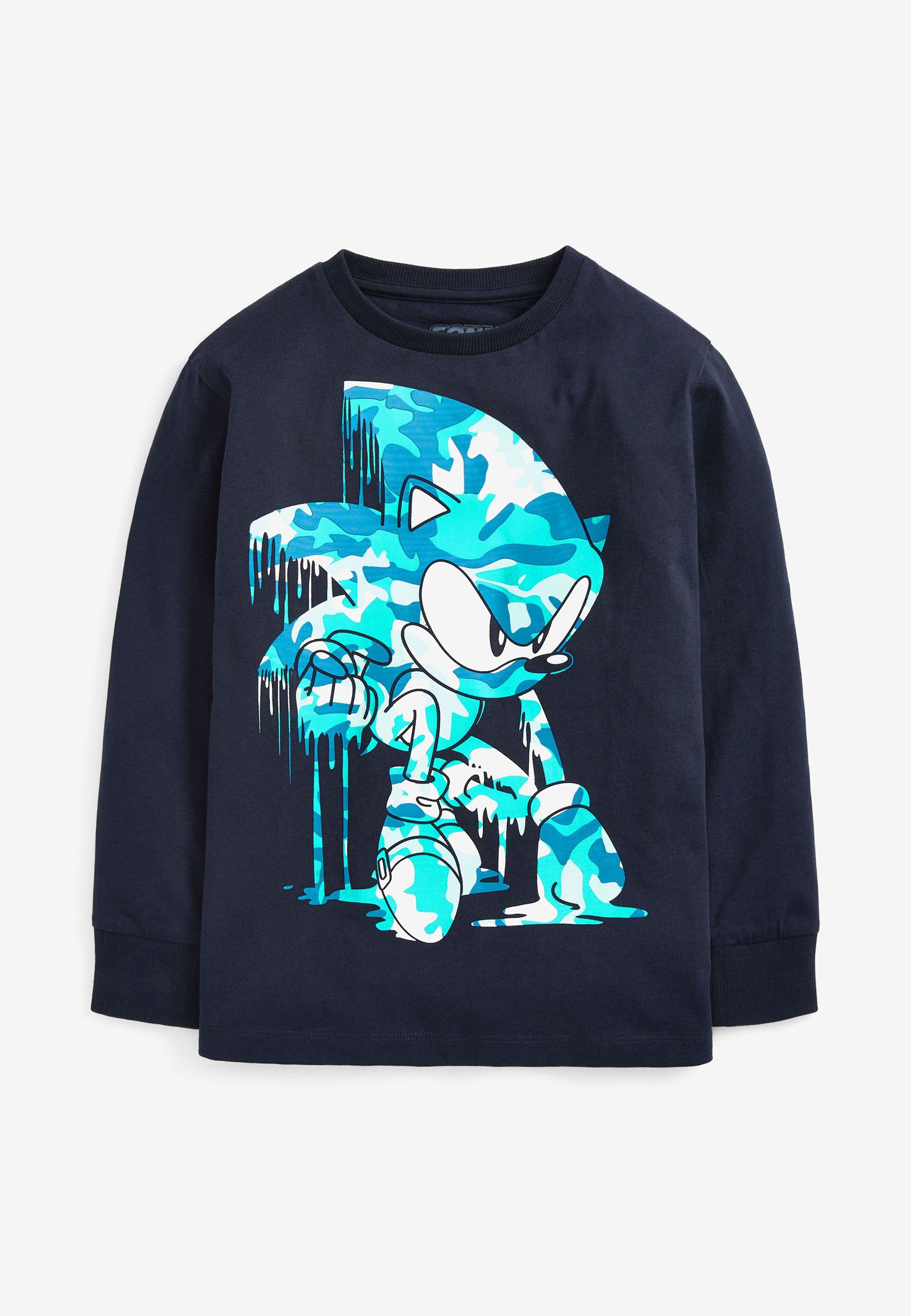 Next SONIC LONG SLEEVED T-SHIRT - Maglietta a manica lunga - dark blue/blu  scuro - Zalando.it