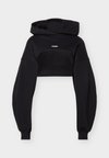CROPPED HOODIE - Φούτερ με κουκούλα - black