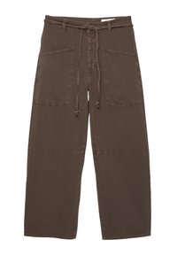 WITH DRAWSTRING - BAGGY  - Pantaloni - brown