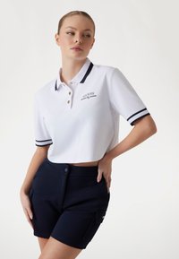 Guess CROPPED  - Polo - blu