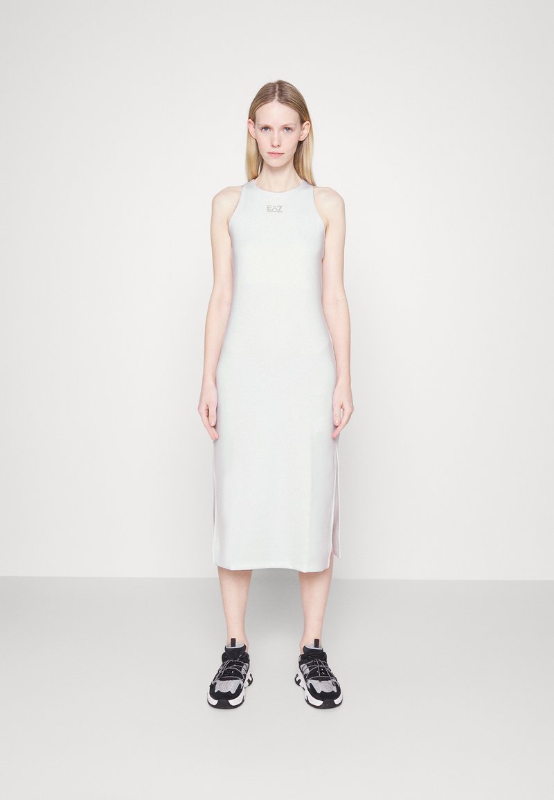 EA7 Emporio Armani DRESS Jersey dress white Zalando.co.uk