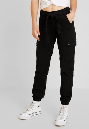 Kalhoty - mottled black