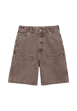 PULL&BEAR, RELAXED-FIT CARPENTER - BERMUDA SHORTS - Short en jean - brown