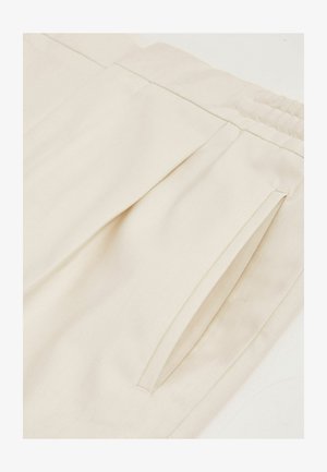 Reiss REGULAR FIT - BRIGHTON WITH TURN UPS - Chino kalhoty - ecru