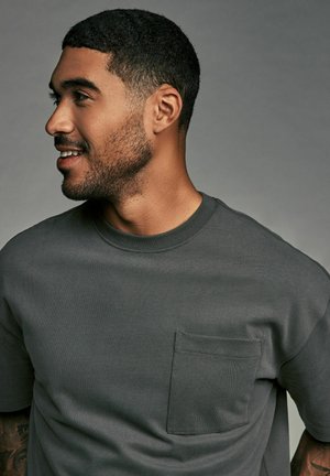 RELAXED FIT SUPER SOFT PEACHED - T-shirt basic - charcoal grey