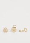 BOX PIN HEART LOCK KEY TRIO 3 PACK - Brooch - gold-coloured