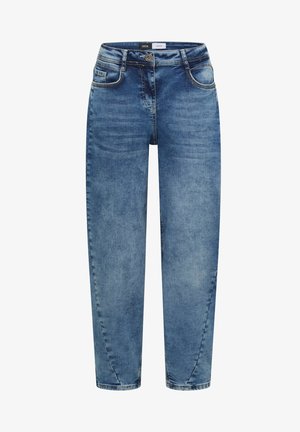 Cecil, HIGH WAIST BARREL LEG JEANS IM LOOSE FIT - Jeans fuselé - light blue used wash