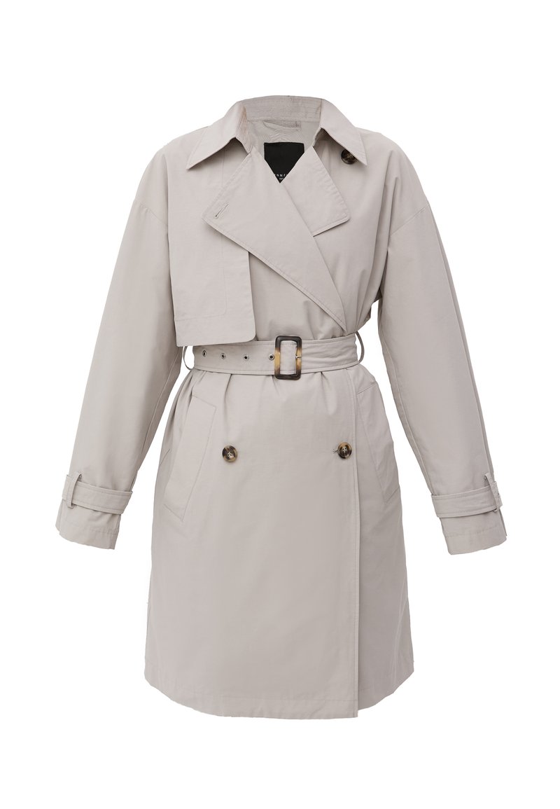 Damen Parkas | Finn Flare Trenchcoat grey/grau - TR22862 Damen Parkas | Finn Flare Trenchcoat grey/grau - TR22862
