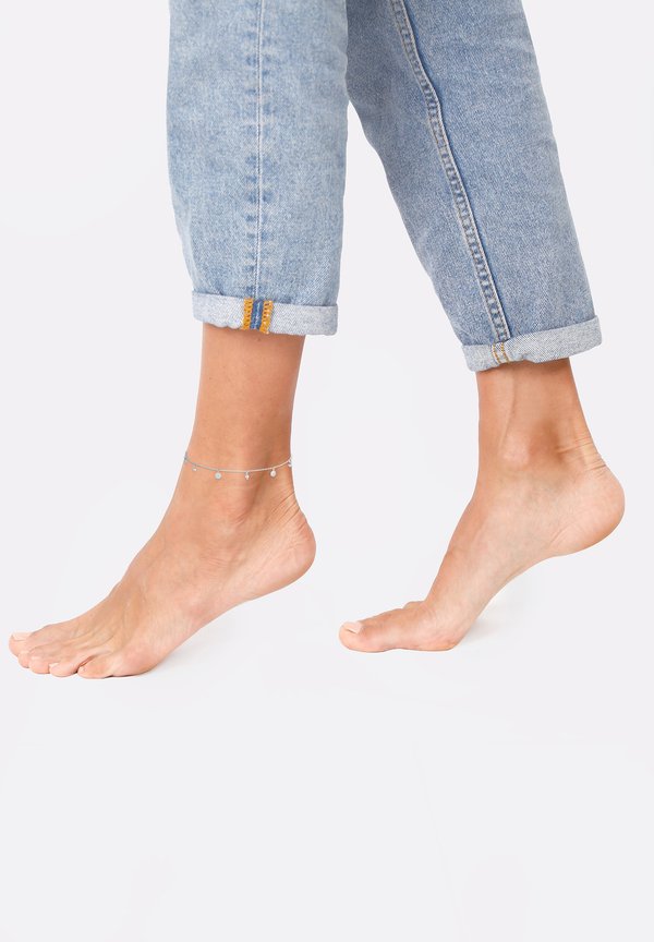 BASIC COIN MINIMAL - Fußkettchen - silberfarben