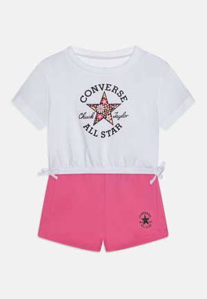 Converse, GRAPHIC TEE SET - Shorts - pink