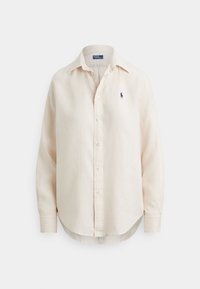 CLASSIC FIT LINEN SHIRT - Bluza z gumbi - antique cream