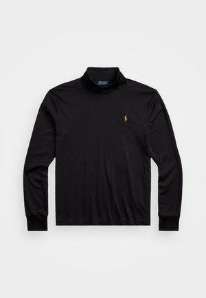 SOFT COTTON ROLL NECK - Μπλούζα με μακριά μανίκια - black