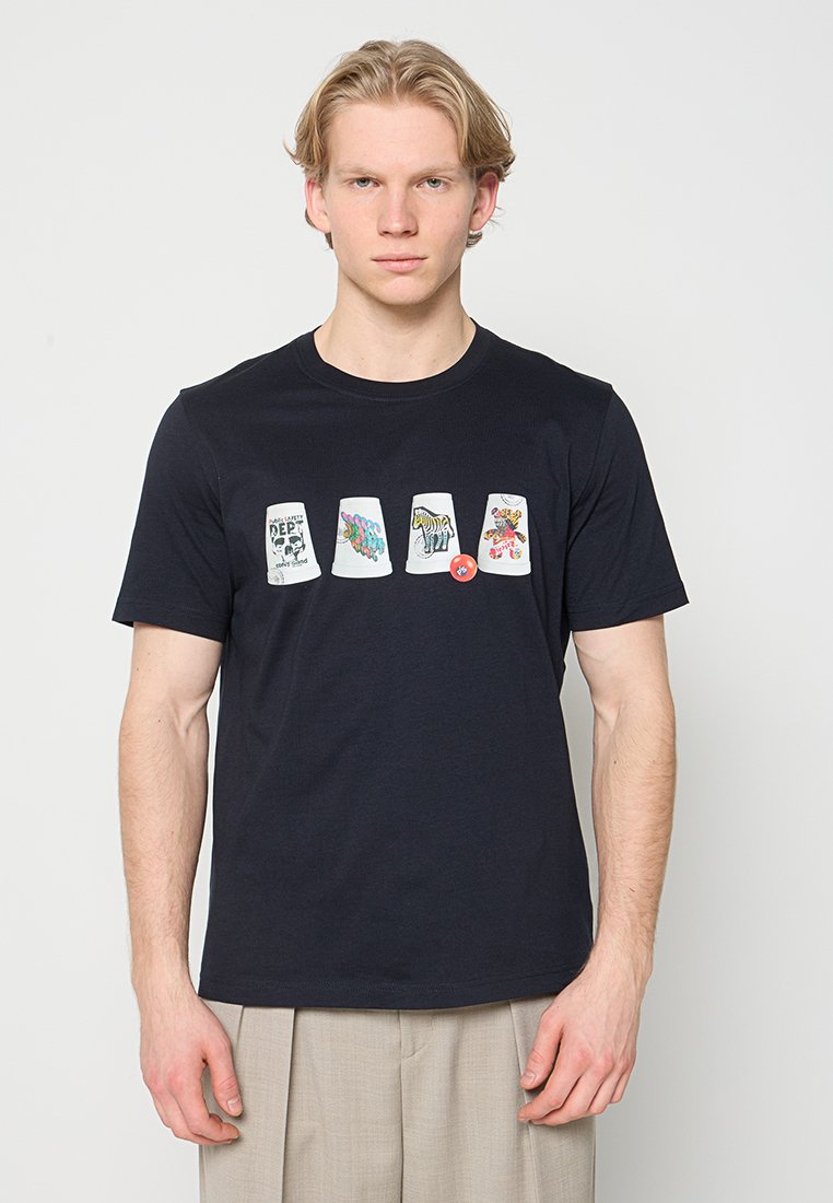 PS Paul Smith T-shirt print blauw