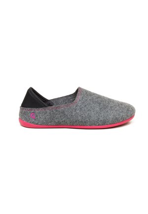 Slippers - grey raspberry