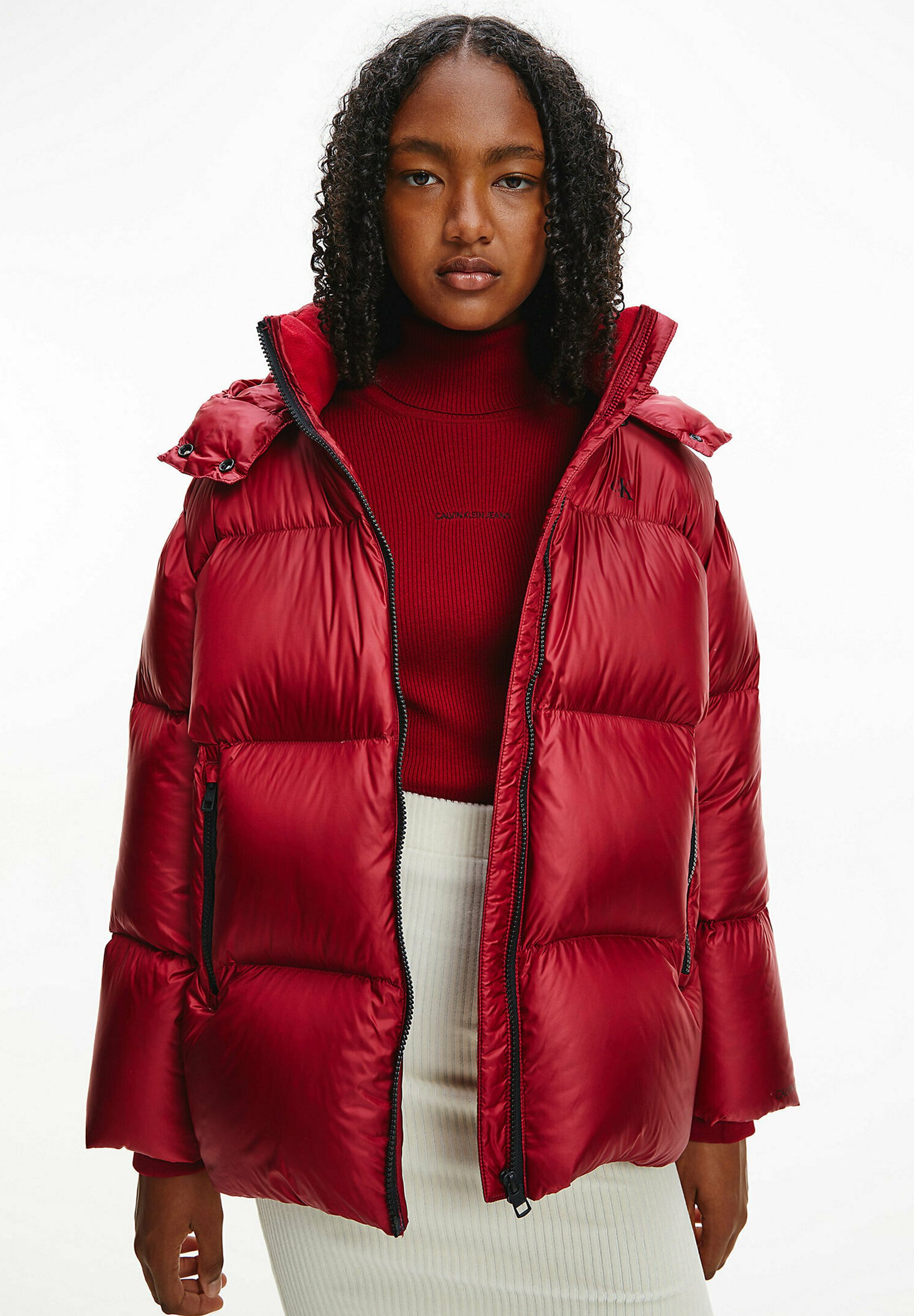 Calvin Klein Jeans SHINY - Piumino - virginia red/rosso - Zalando.it