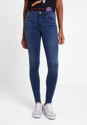 Vaqueros pitillo - dark-blue denim