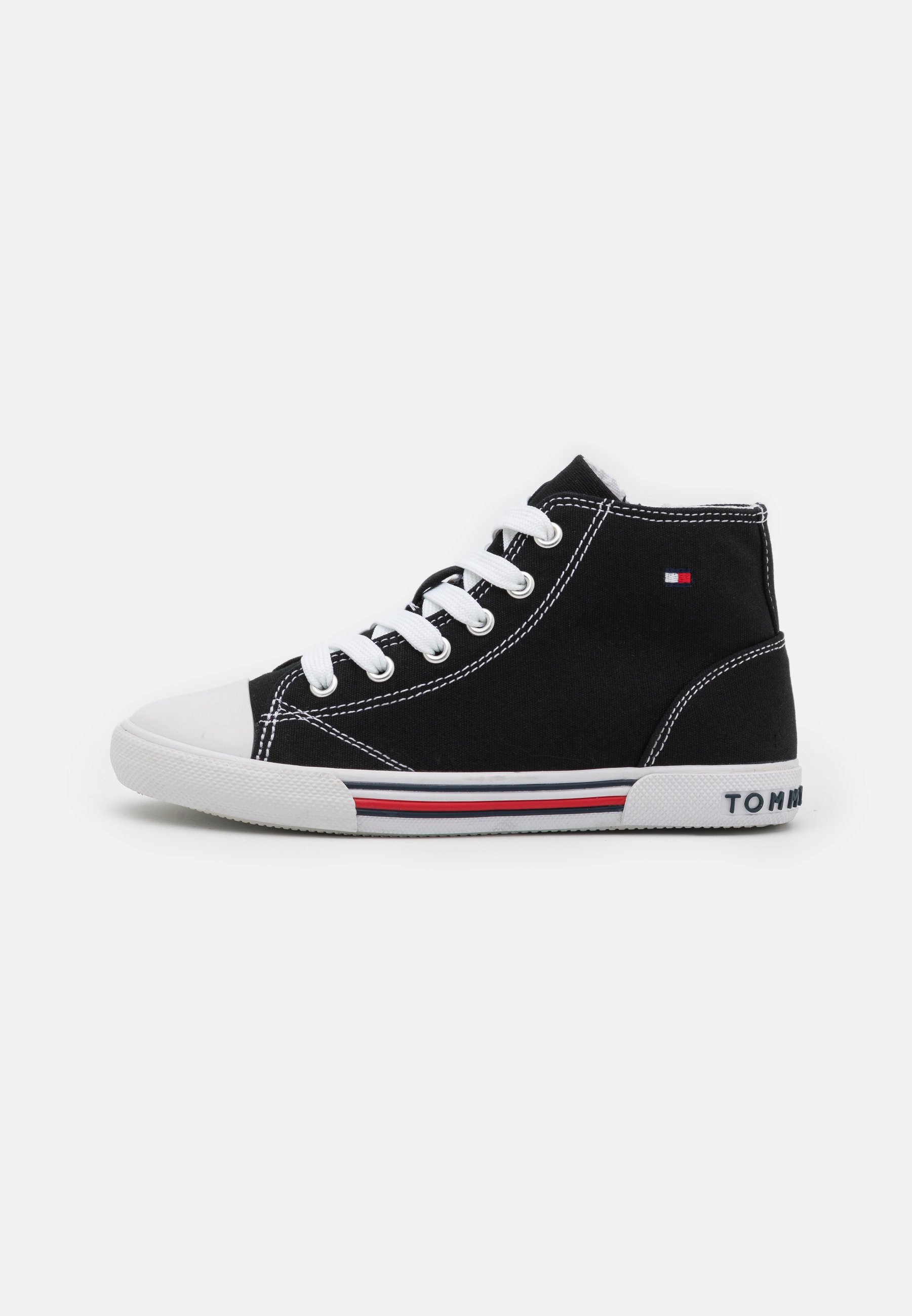 Tommy Hilfiger UNISEX - Sneakers hoog - black/Zwart - Zalando.nl