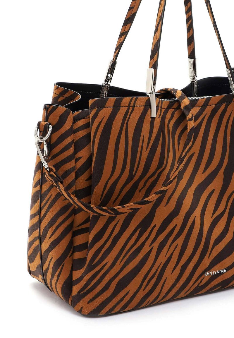 Damen Handtaschen | Emily & Noah IMKE Shopping Bag cognac black/cognac - WV86877 Damen Handtaschen | Emily & Noah IMKE Shopping Bag cognac black/cognac - WV86877