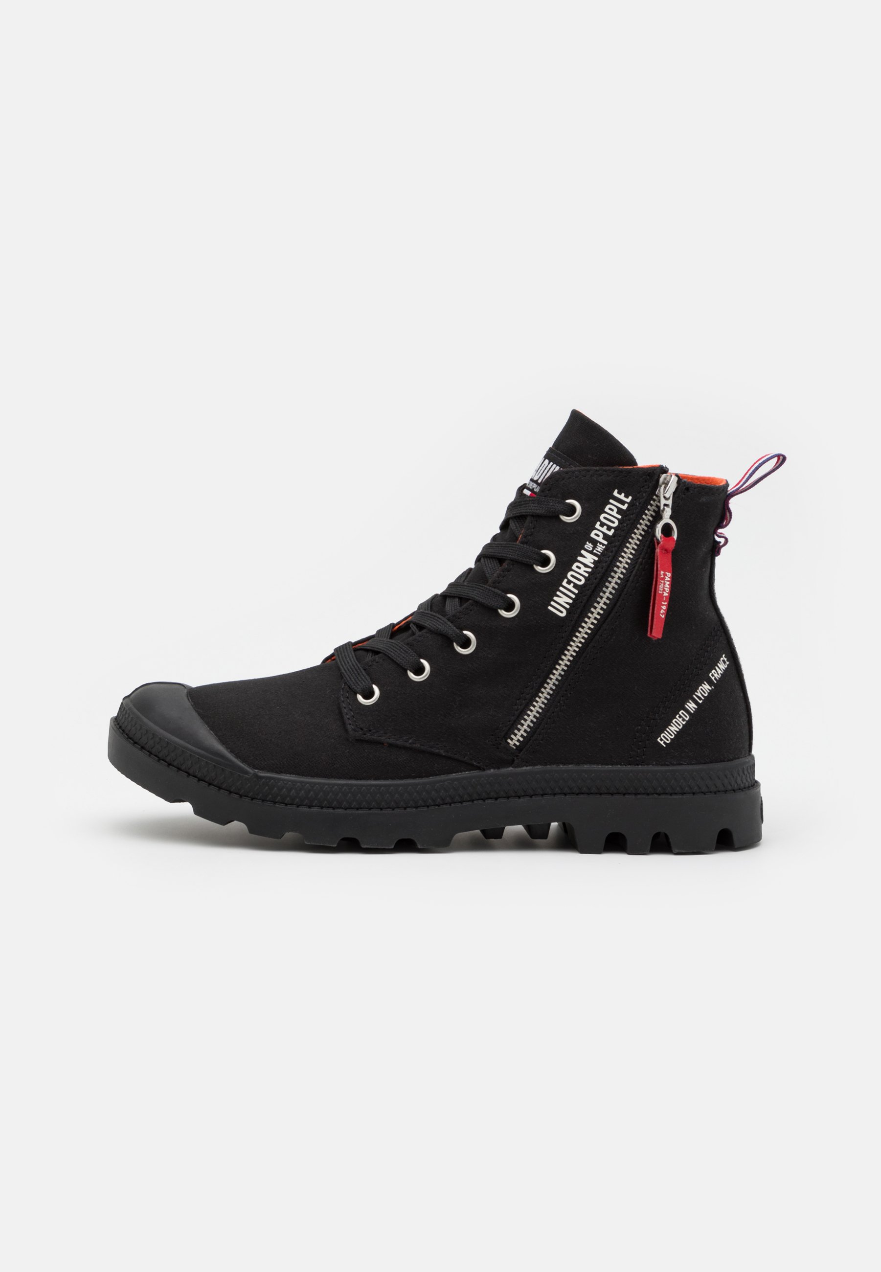 Palladium PAMPA OUT UNISEX - Sneakers hoog - black/Zwart - Zalando.nl