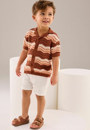 EGULAR FIT - Neuletakki - brown cream