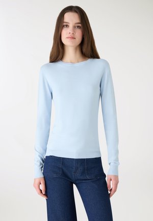 Terranova, A TINTA CON GIROCOLLO - Maglione - celeste