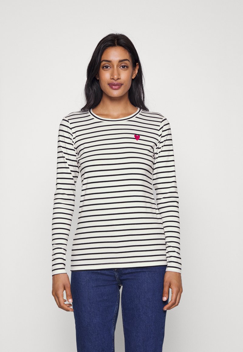 Kaffe LIDDY - Camisola de manga comprida - chalk/black