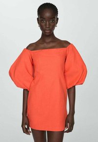 Mango Vestido informal coral