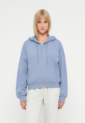 SUNDAY HOODED - Majica s kapuljačom i patentnim zatvaračem - blue