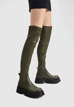 PULL&BEAR Cuissardes - green