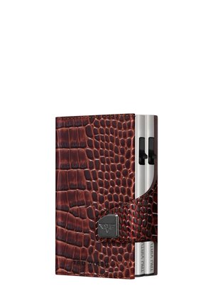 Click & Slide Double Wallet - Wallet - brown/silver