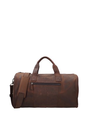 Gusti Leder HALL - Torba za vikend - nussbaum
