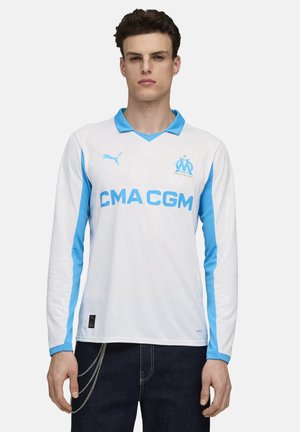 OLYMPIQUE DE MARSEILLE-HEIM - Polo marškinėliai - white/bleu azur