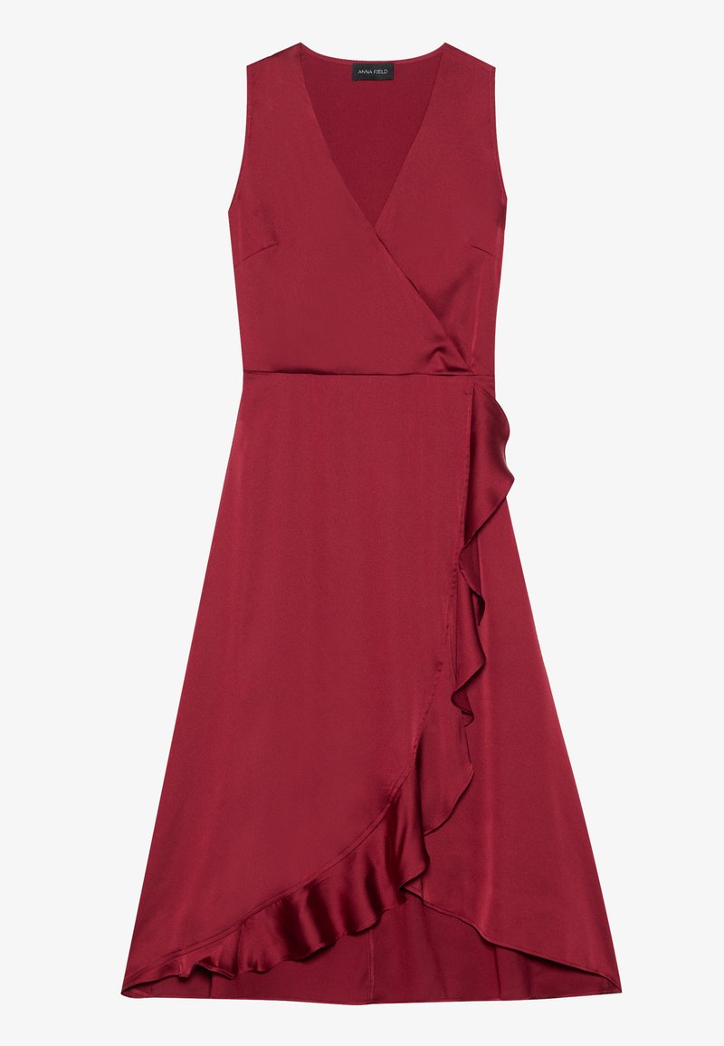 Anna Field Cocktailjurk donkerrood Anna Field Cocktailjurk donkerrood