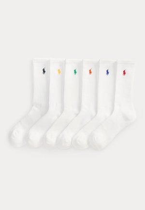 Polo Ralph Lauren, COTTON-BLEND CREW SOCK 6-PACK - Чорапи - white