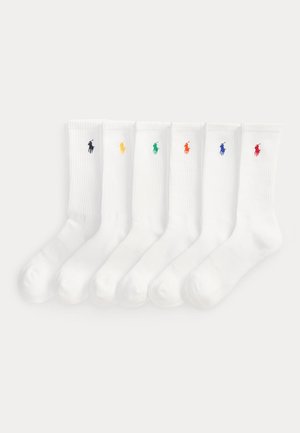 Polo Ralph Lauren, COTTON-BLEND CREW SOCK 6-PACK - Чорапи - white