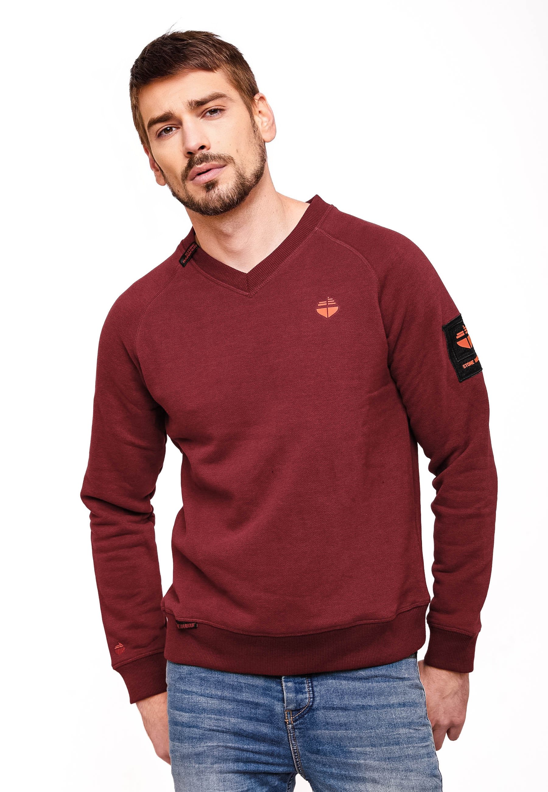 STONE HARBOUR CRAIG EL - Sweatshirt - bordeaux - Zalando.de