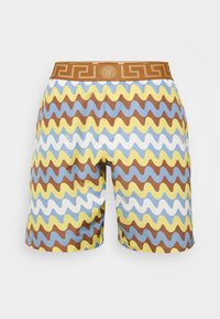 SWIMWEAR - Plavecké šortky  - powder blue/tobacco/bright yellow