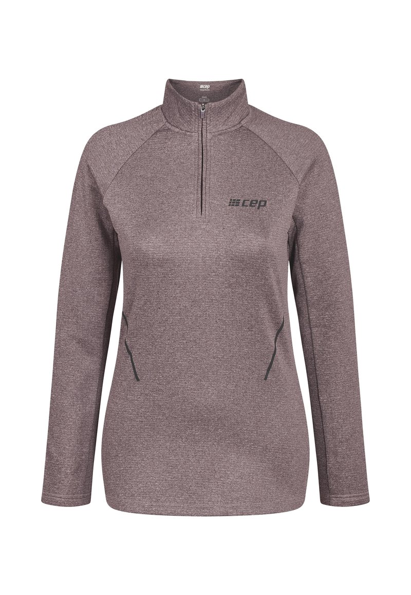 CEP Cold Weather Zip Shirt Longsleeve - Long sleeved top - aubergine