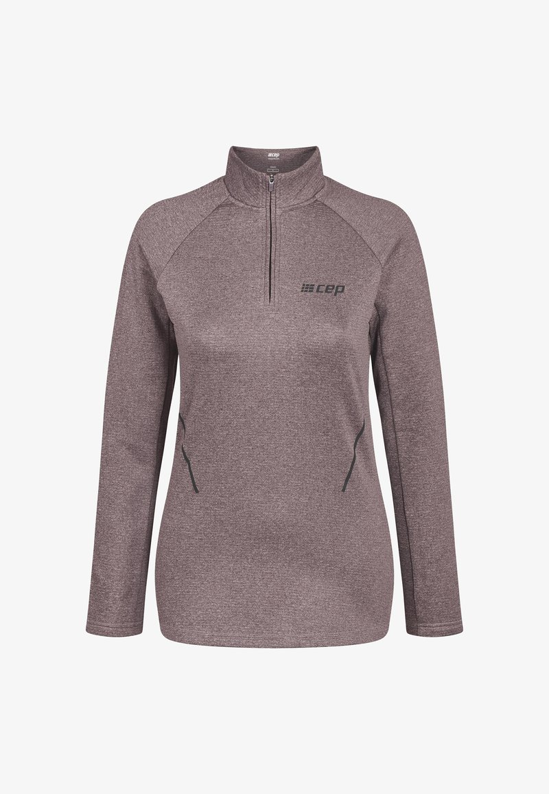 CEP Cold Weather Zip Shirt Longsleeve - Long sleeved top - aubergine
