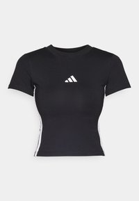 ESSENTIALS STRIPES SLIM  - T-shirt imprimé - black/white