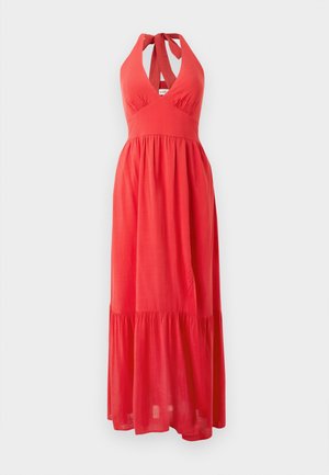 Hollister Co. HALTER MAXI DRESS - Maksi garuma kleita - red