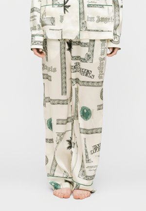 DOLLAR PAJAMA PANTS - Παντελόνι - ivory - black