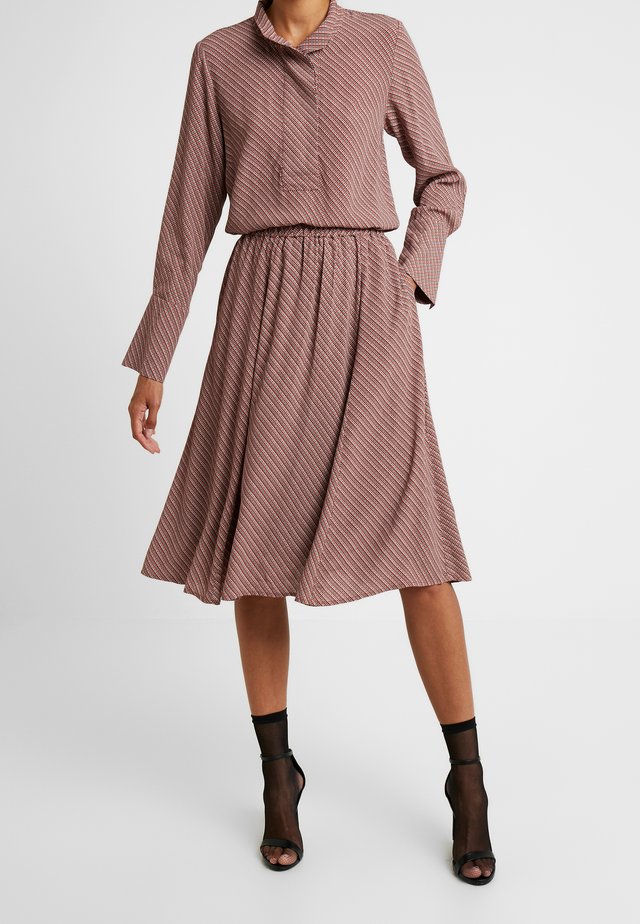 ABIRA SKIRT - A-line skirt - henna
