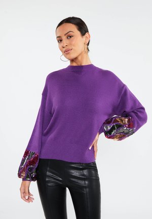 CANEVA - Strickpullover - dunkellila