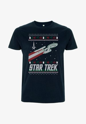 Henry Tiger STAR TREK TREK SWEATER - T-shirt con stampa - navy blue